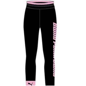 Brand New Puma Womens Fold-Up Leggings Black/Pale Pink (w/out tag,with dust bag)